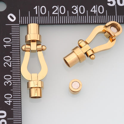Magnetic Bracelet Connector Clasp,14K Gold Stainless Steel Connector Clasp,Waterproof Connector Clasp for DIY Necklace Bracel