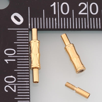 Cylinder Spiral Clasp,14K Gold Stainless Steel Clasp,Waterproof Clasp for DIY Necklace Bracelet Making