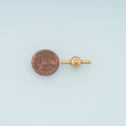 Magnetic Round Bracelet Connector Clasp,14K Gold Stainless Steel Clasp,Waterproof Clasp for DIY Necklace Bracelet Making