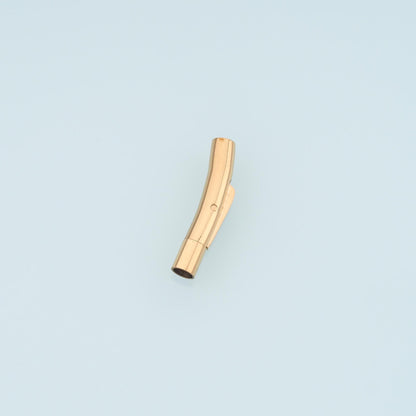 Magnetic Arc Barrel Connector Clasp,14K Gold Stainless Steel Clasp,Waterproof Clasp for DIY Necklace Bracelet Making