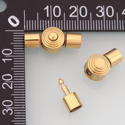 Magnetic Round Bracelet Connector Clasp,14K Gold Stainless Steel Clasp,Waterproof Clasp for DIY Necklace Bracelet Making