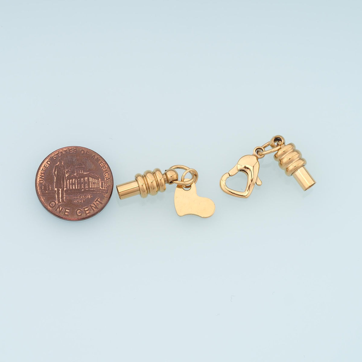 Heart Barrel Bracelet Connector Clasp,14K Gold Stainless Steel Connector,Waterproof Connector for DIY Necklace Bracelet Makin