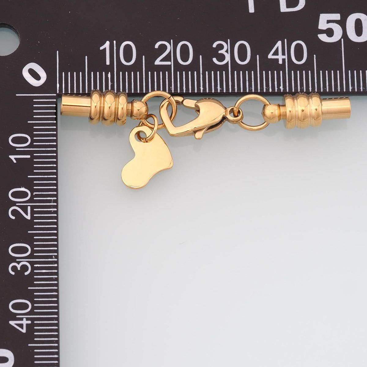 Heart Barrel Bracelet Connector Clasp,14K Gold Stainless Steel Connector,Waterproof Connector for DIY Necklace Bracelet Makin