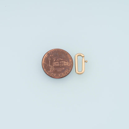 Oval Spring Carabiner Clasp,14K Gold Stainless Steel Clasp,Waterproof Clasp Connector for DIY Necklace Bracelet Making