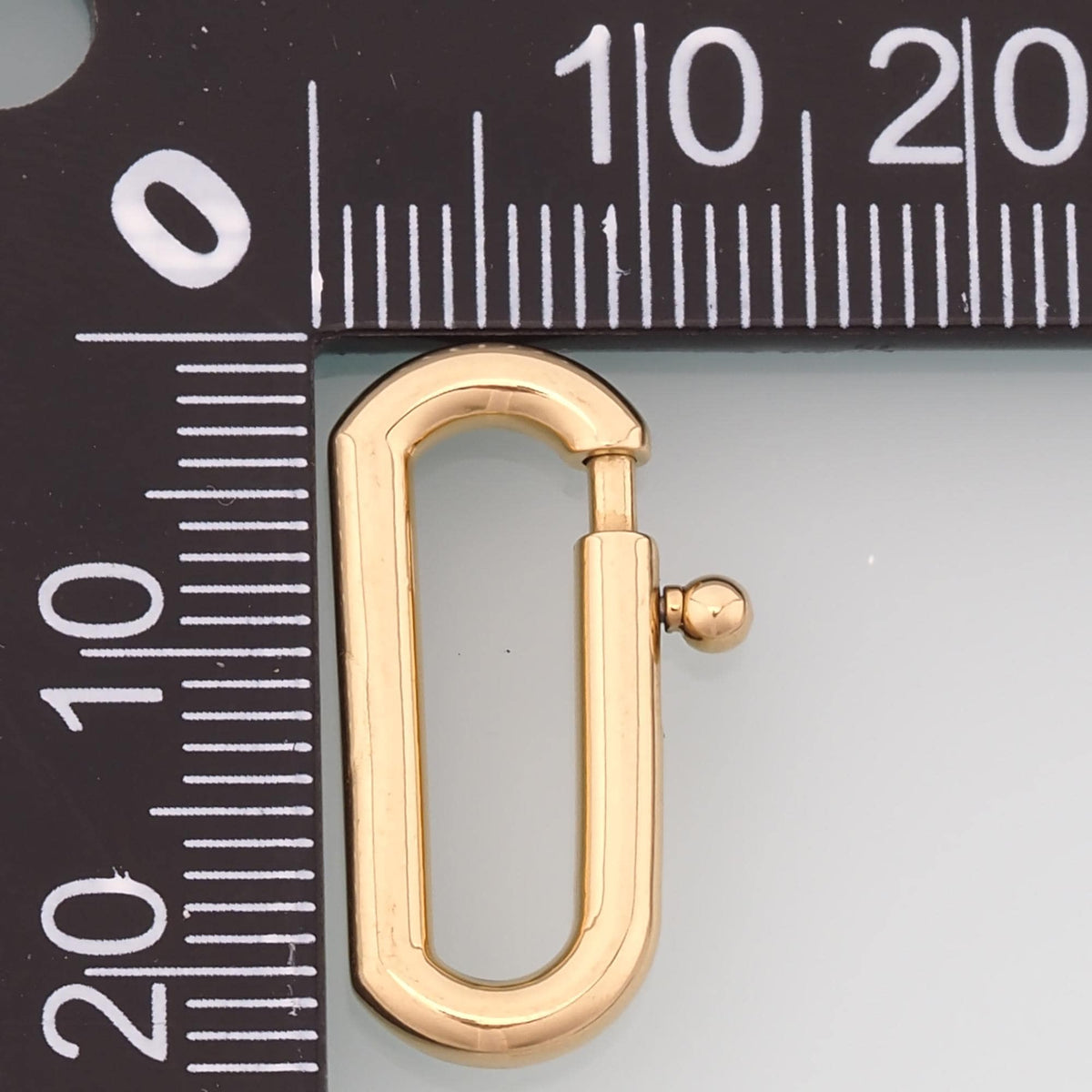 Oval Spring Carabiner Clasp,14K Gold Stainless Steel Clasp,Waterproof Clasp Connector for DIY Necklace Bracelet Making