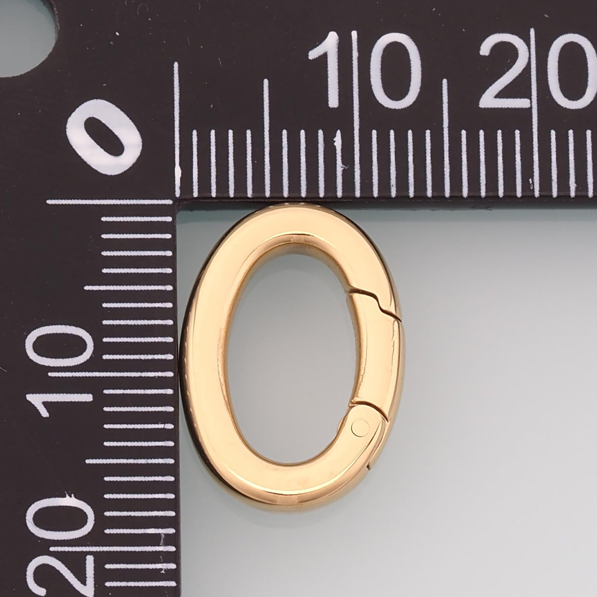 Oval Spring Carabiner Clasp,14K Gold Stainless Steel Jewelry Closure,Waterproof Connector for DIY Necklace Bracelet Making