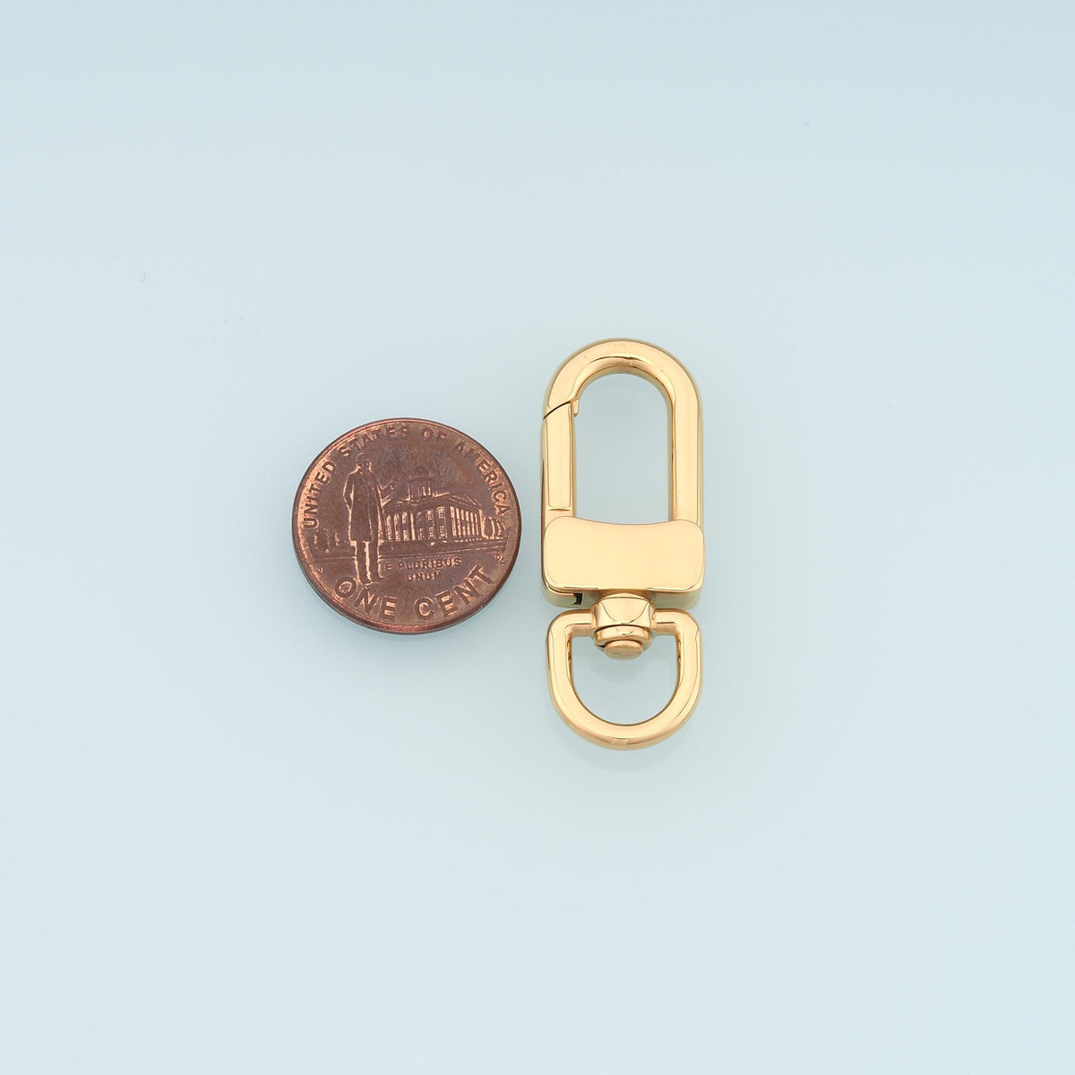 Oval Spring Clasp Connector,14K Gold Stainless Steel Connector,Waterproof Connector for DIY Necklace Bracelet Making