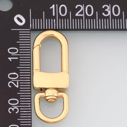 Oval Spring Clasp Connector,14K Gold Stainless Steel Connector,Waterproof Connector for DIY Necklace Bracelet Making