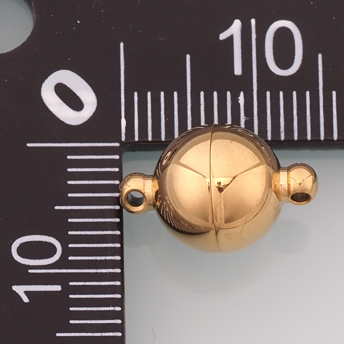 Round Magnetic Separable Connector,14K Gold Stainless Steel Connector,Waterproof Connector for DIY Necklace Bracelet Making