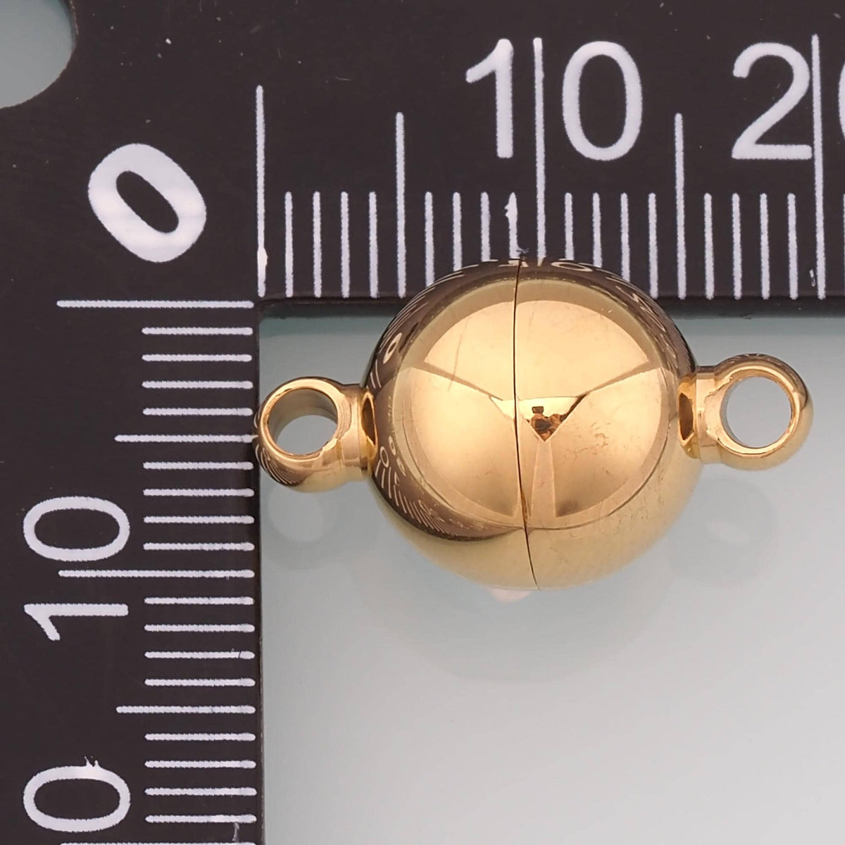 Round Magnetic Separable Connector,14K Gold Stainless Steel Connector,Waterproof Connector for DIY Necklace Bracelet Making