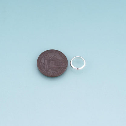 925 Silver Ring Connector,Minimalist Connector Bracelet Necklace for DIY Jewelry Making Supply