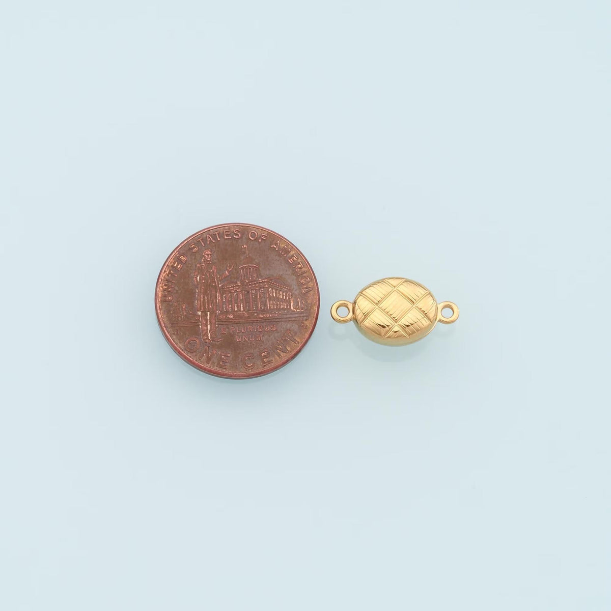Oval Magnetic Connector,14K Gold Stainless Steel Connector,Waterproof Connector for DIY Necklace Bracelet Making