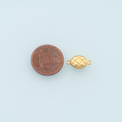 Oval Magnetic Connector,14K Gold Stainless Steel Connector,Waterproof Connector for DIY Necklace Bracelet Making