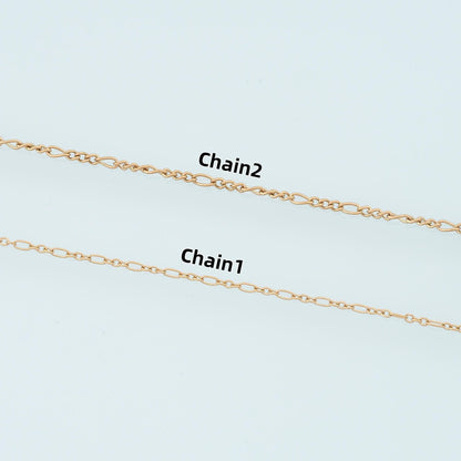Stainless Steel Oval Chain,14K Gold Stainless Steel Chain,Waterproof Chain for DIY Necklace Bracelet Making