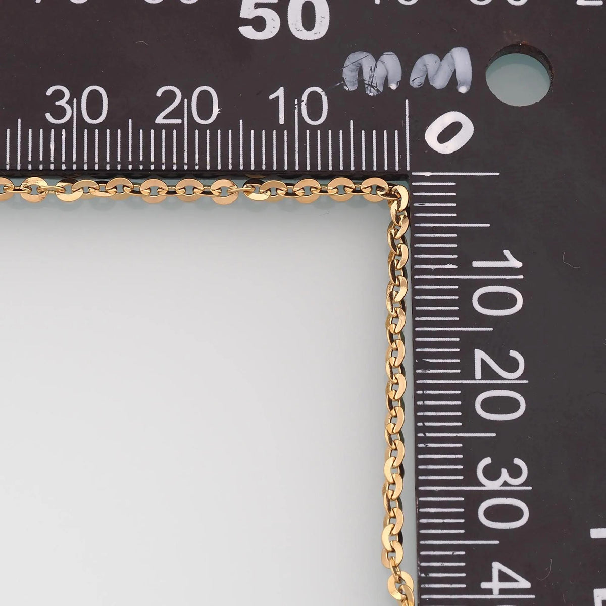 Stainless Steel Cuba Chain,14K Gold Stainless Steel Chain,Waterproof Chain for DIY Necklace Bracelet Making