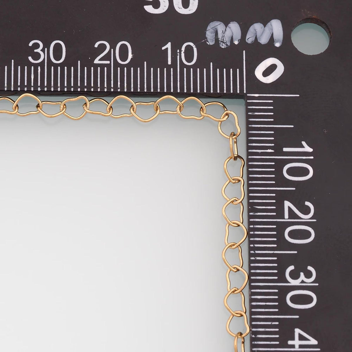 Stainless Steel Heart Chain,14K Gold Stainless Steel Chain,Waterproof Chain for DIY Necklace Bracelet Making