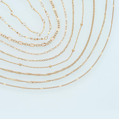 Stainless Steel Oval Chain,14K Gold Stainless Steel Chain,Waterproof Chain for DIY Necklace Bracelet Making