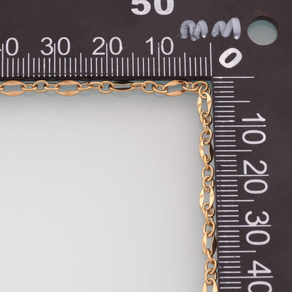 Stainless Steel Oval Chain,14K Gold Stainless Steel Chain,Waterproof Chain for DIY Necklace Bracelet Making