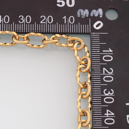 Stainless Steel Paper Clip Chain,14K Gold Stainless Steel Chain,Waterproof Chain for DIY Necklace Bracelet Making