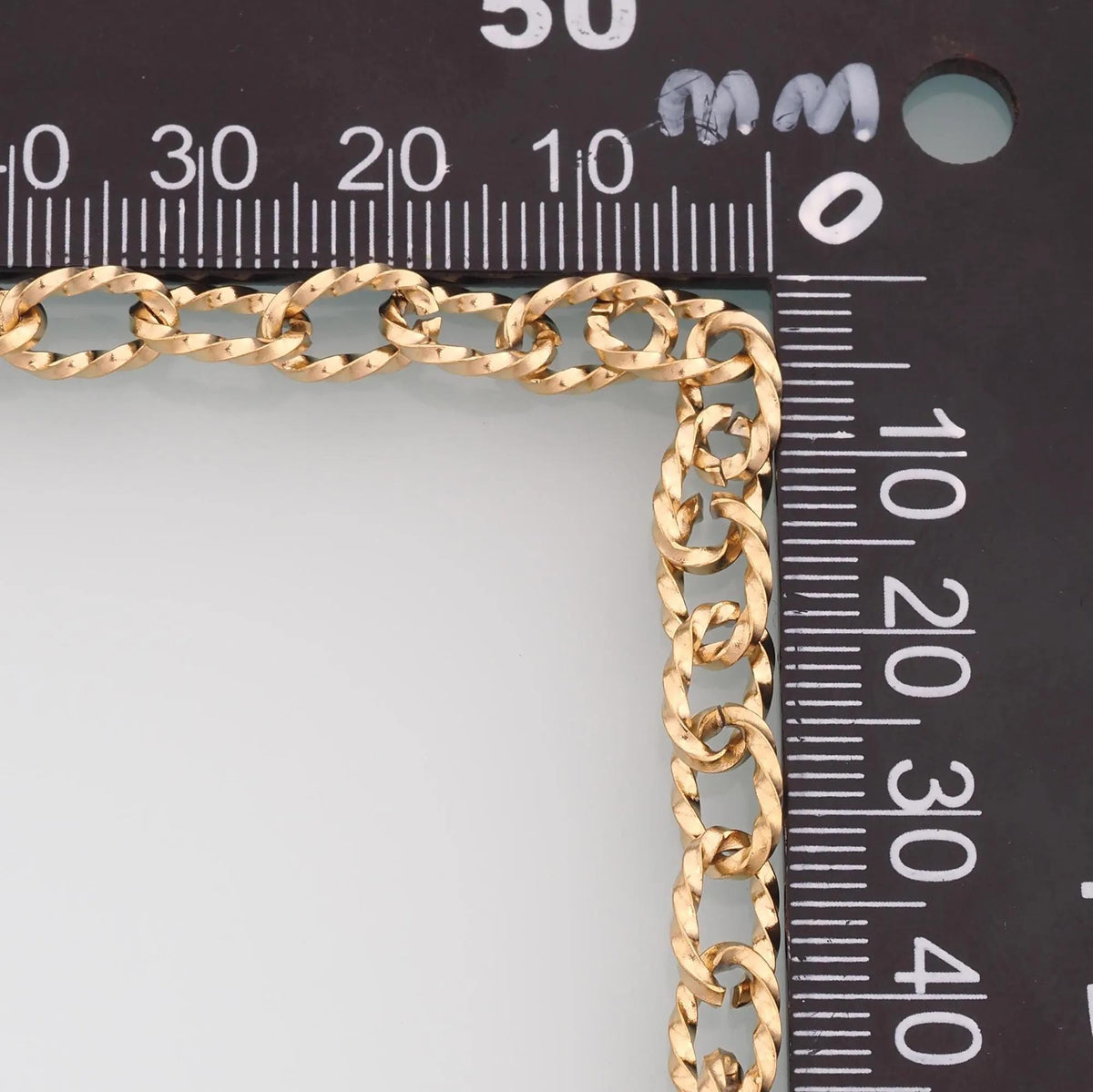 Stainless Steel Paper Clip Chain,14K Gold Stainless Steel Chain,Waterproof Chain for DIY Necklace Bracelet Making