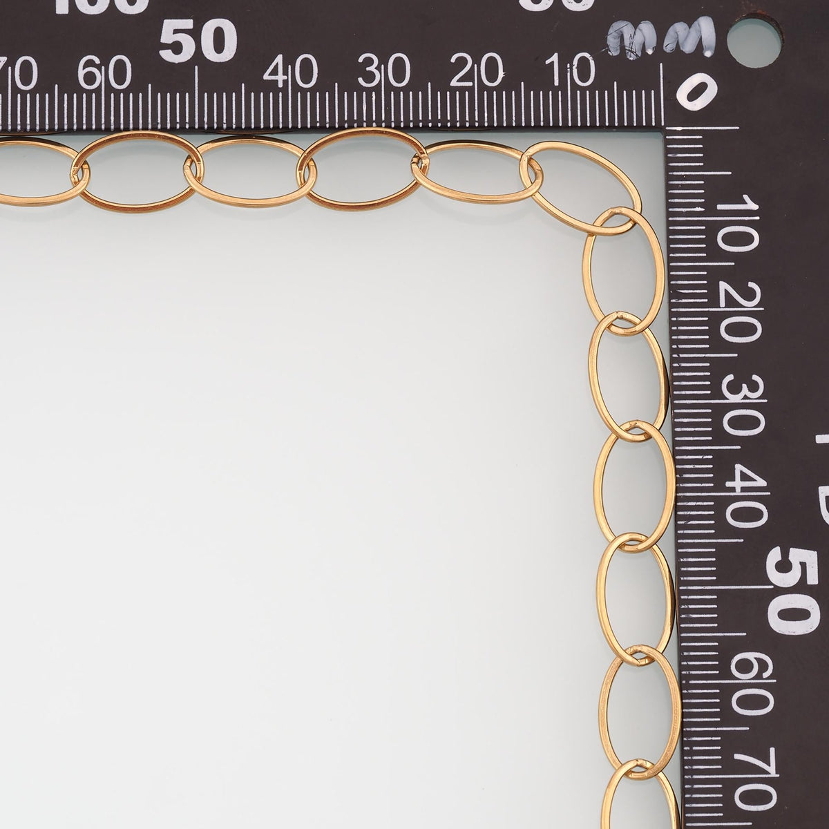 Stainless Steel Oval Chain,14K Gold Stainless Steel Chain,Waterproof Chain for DIY Necklace Bracelet Making