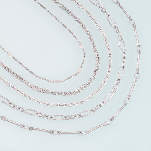 Stainless Steel Oval Chain,Silver Stainless Steel Chain,Waterproof Chain for DIY Necklace Bracelet Making