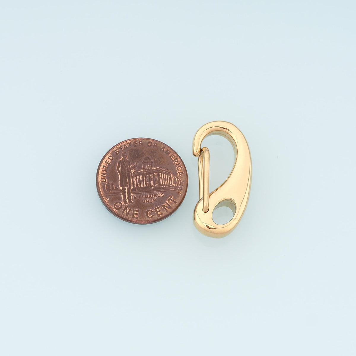 Spring Clasp,14K Gold Stainless Steel Spring Clasp,Waterproof Connector for DIY Necklace Bracelet Making