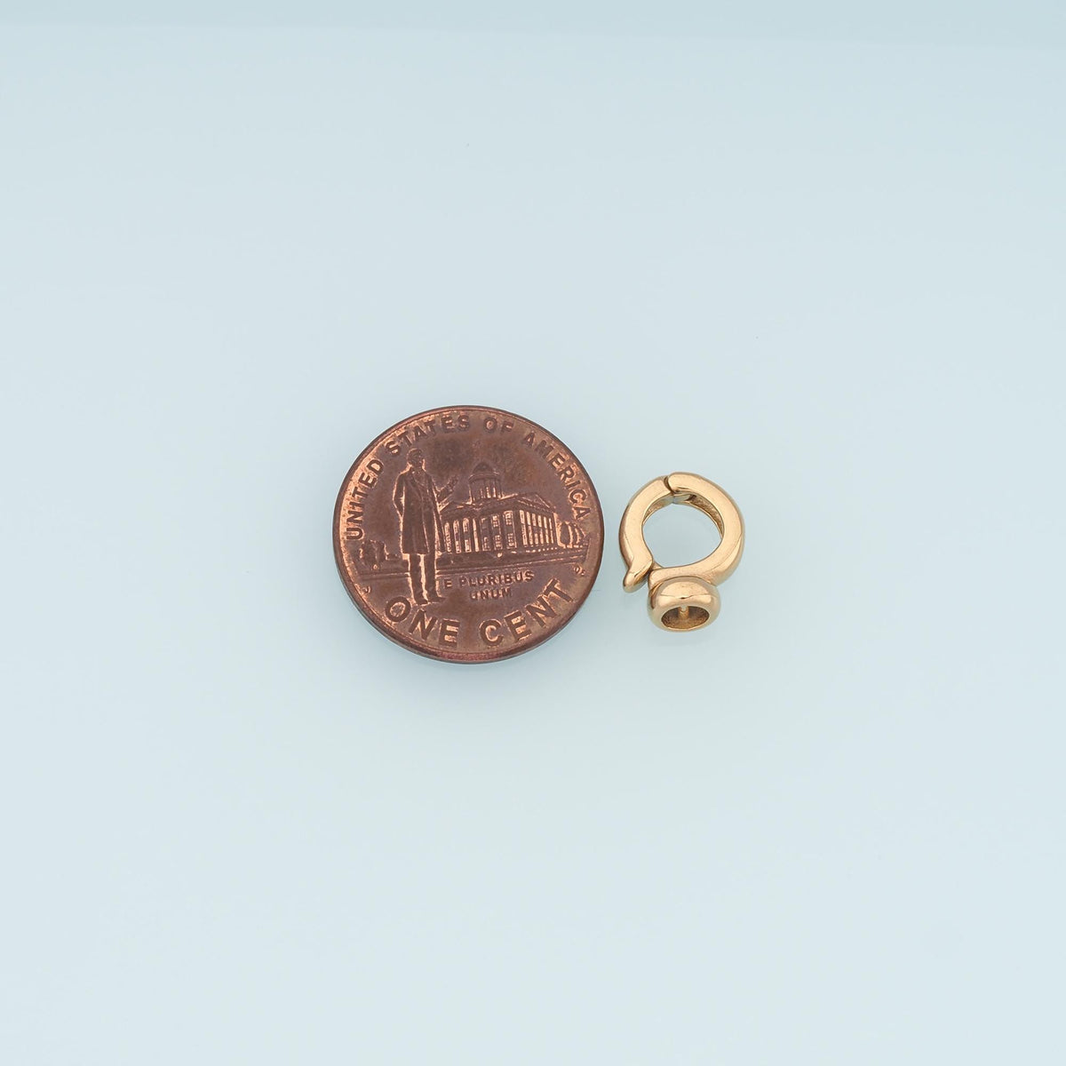 Oval Spring Carabiner Clasp,14K Gold Stainless Steel Jewelry Closure,Waterproof Connector for DIY Necklace Bracelet Making