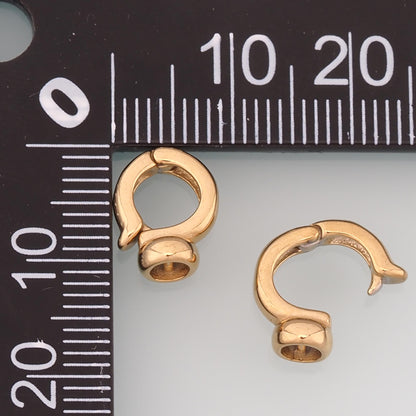 Oval Spring Carabiner Clasp,14K Gold Stainless Steel Jewelry Closure,Waterproof Connector for DIY Necklace Bracelet Making