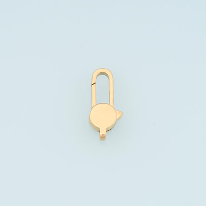 Lobster Spring Carabiner Clasp,14K Gold Stainless Steel Jewelry Closure,Waterproof Connector for DIY Necklace Bracelet Making