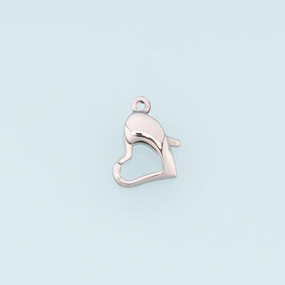 14K Gold Heart Clasp for Jewelry Making