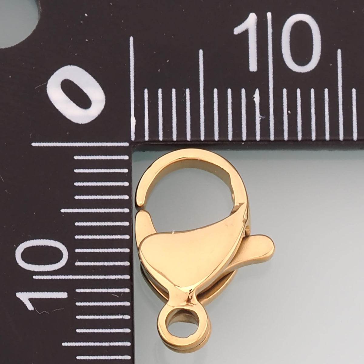 Lobster Spring Carabiner Clasp,14K Gold Stainless Steel Jewelry Closure,Waterproof Connector for DIY Necklace Bracelet Making