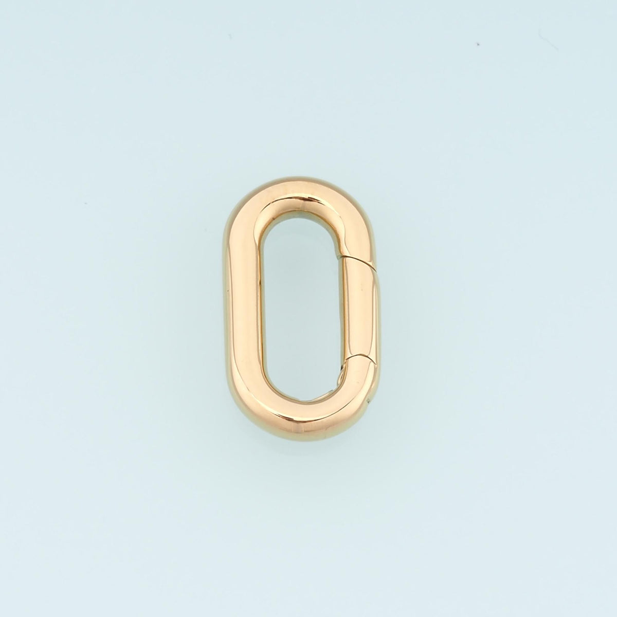 Oval Spring Carabiner Clasp,14K Gold Stainless Steel Jewelry Closure,Waterproof Connector for DIY Necklace Bracelet Making