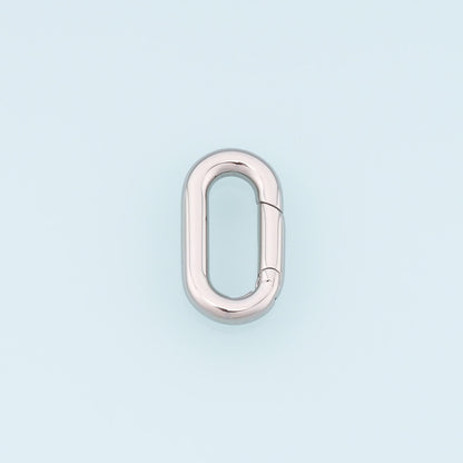 Oval Spring Carabiner Clasp,14K Gold Stainless Steel Jewelry Closure,Waterproof Connector for DIY Necklace Bracelet Making