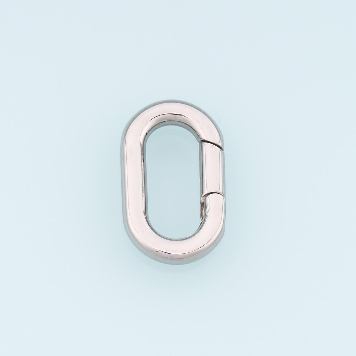 Oval Spring Carabiner Clasp,14K Gold Stainless Steel Jewelry Closure,Waterproof Connector for DIY Necklace Bracelet Making