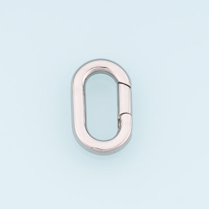 Oval Spring Carabiner Clasp,14K Gold Stainless Steel Jewelry Closure,Waterproof Connector for DIY Necklace Bracelet Making