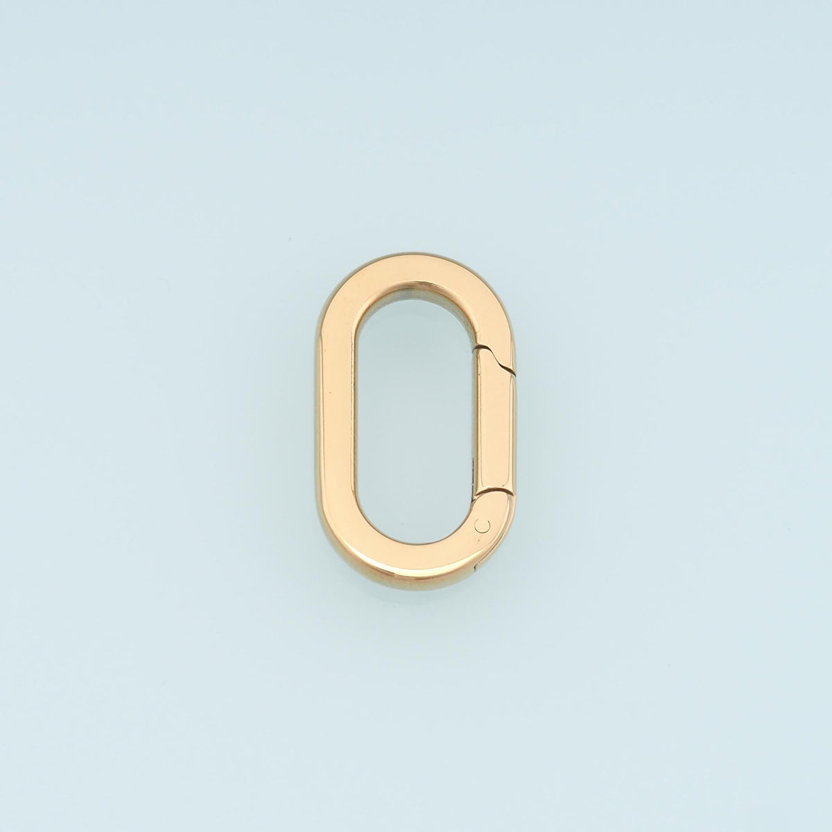 Oval Spring Carabiner Clasp,14K Gold Stainless Steel Jewelry Closure,Waterproof Connector for DIY Necklace Bracelet Making