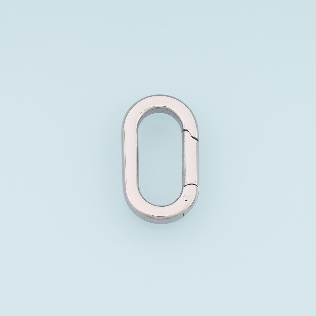 Oval Spring Carabiner Clasp,14K Gold Stainless Steel Jewelry Closure,Waterproof Connector for DIY Necklace Bracelet Making