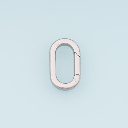 Oval Spring Carabiner Clasp,14K Gold Stainless Steel Jewelry Closure,Waterproof Connector for DIY Necklace Bracelet Making