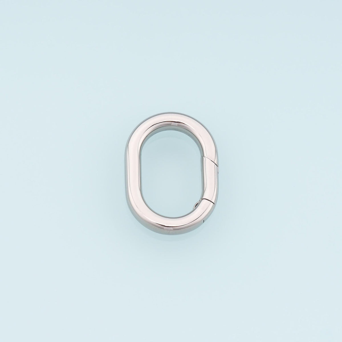 Oval Spring Carabiner Clasp,14K Gold Stainless Steel Jewelry Closure,Waterproof Connector for DIY Necklace Bracelet Making
