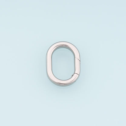Oval Spring Carabiner Clasp,14K Gold Stainless Steel Jewelry Closure,Waterproof Connector for DIY Necklace Bracelet Making