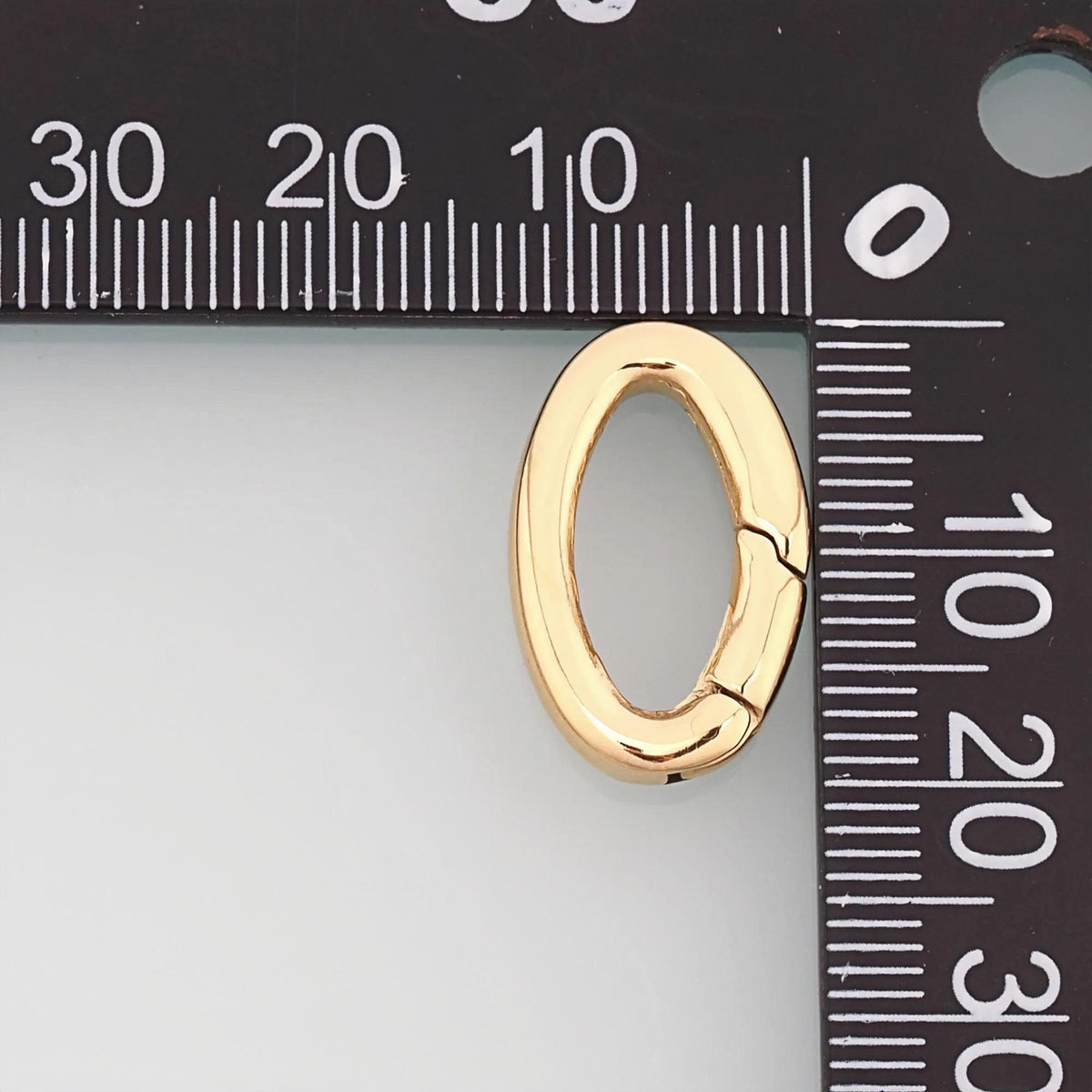 Oval Spring Carabiner Clasp,14K Gold Stainless Steel Jewelry Closure,Waterproof Connector for DIY Necklace Bracelet Making