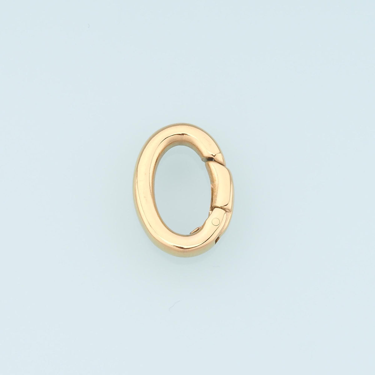 Oval Spring Carabiner Clasp,14K Gold Stainless Steel Connector ,Waterproof Connector for DIY Necklace Bracelet Making