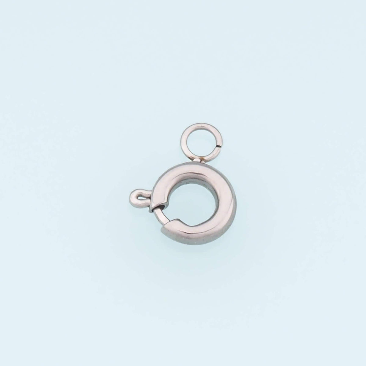 Round Spring Carabiner Clasp,14K Gold Stainless Steel Clasp,Waterproof Clasp Connector for DIY Necklace Bracelet Making