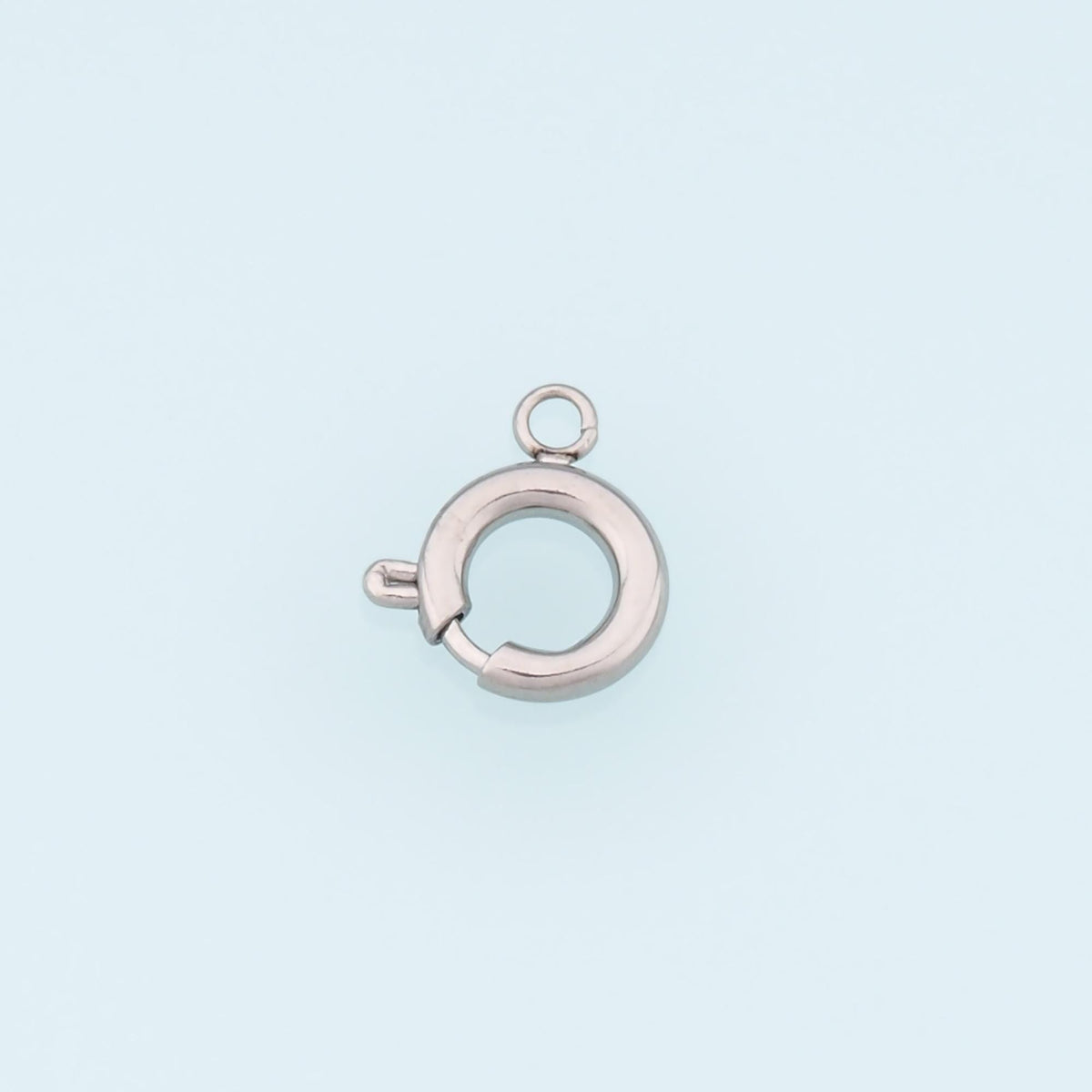 Round Spring Carabiner Clasp,14K Gold Stainless Steel Clasp,Waterproof Clasp Connector for DIY Necklace Bracelet Making