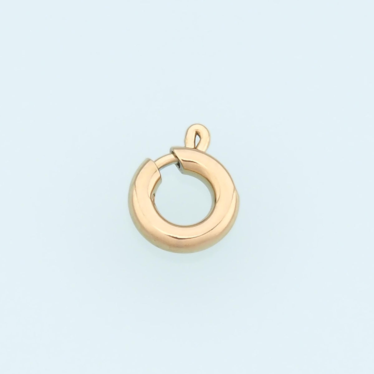 Round Spring Carabiner Clasp,14K Gold Stainless Steel Clasp,Waterproof Clasp Connector for DIY Necklace Bracelet Making
