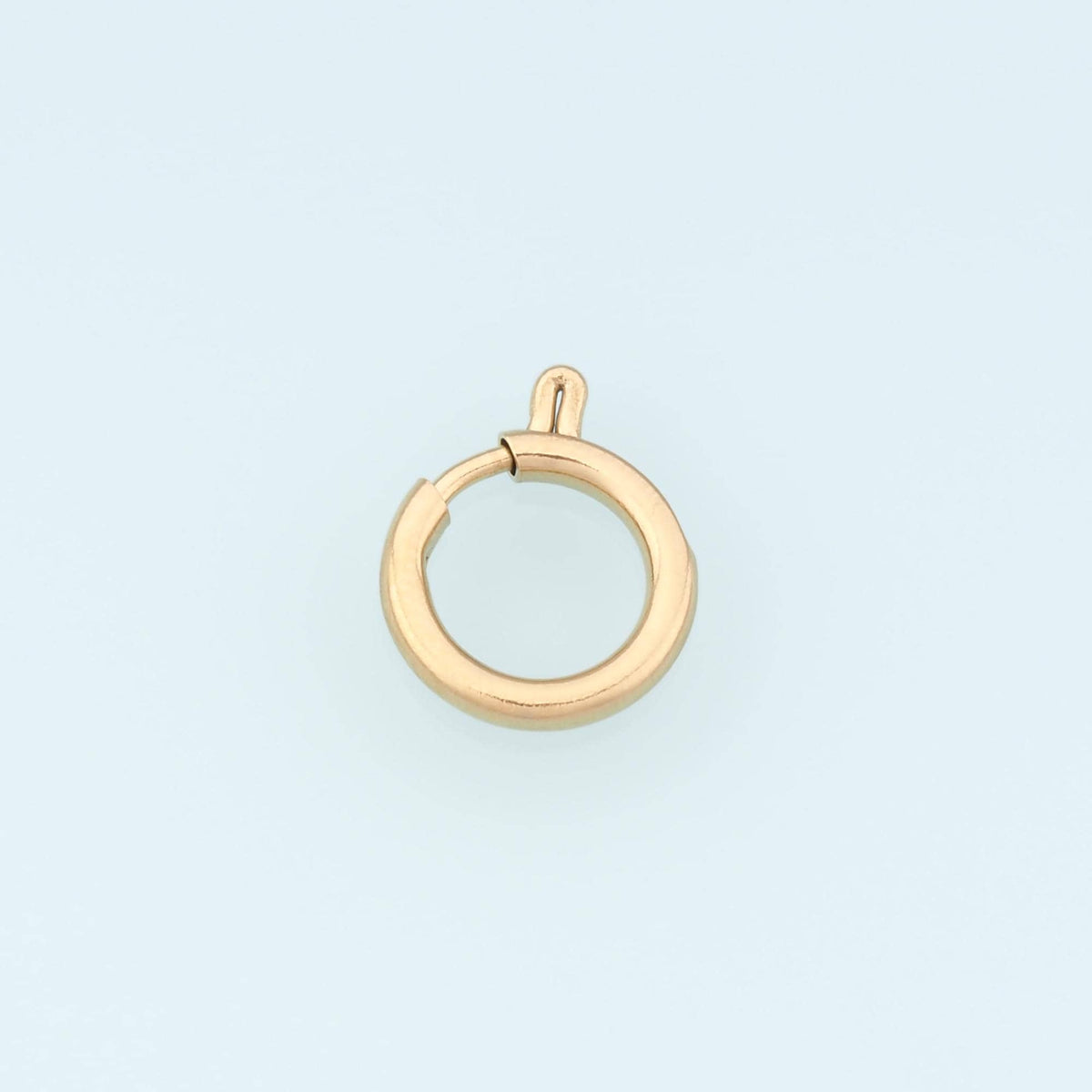 Round Spring Carabiner Clasp,14K Gold Stainless Steel Clasp,Waterproof Clasp Connector for DIY Necklace Bracelet Making