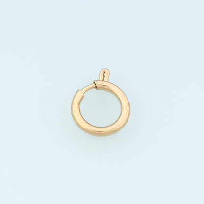 Round Spring Carabiner Clasp,14K Gold Stainless Steel Clasp,Waterproof Clasp Connector for DIY Necklace Bracelet Making