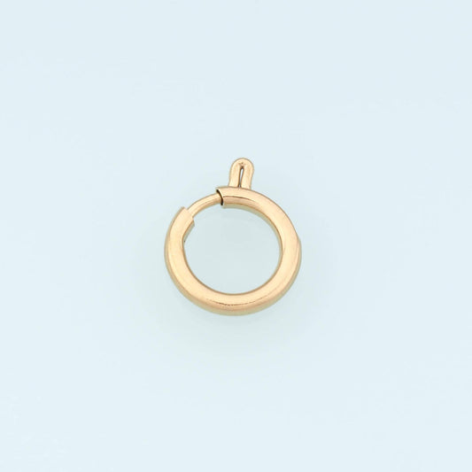 Round Spring Carabiner Clasp,14K Gold Stainless Steel Clasp,Waterproof Clasp Connector for DIY Necklace Bracelet Making