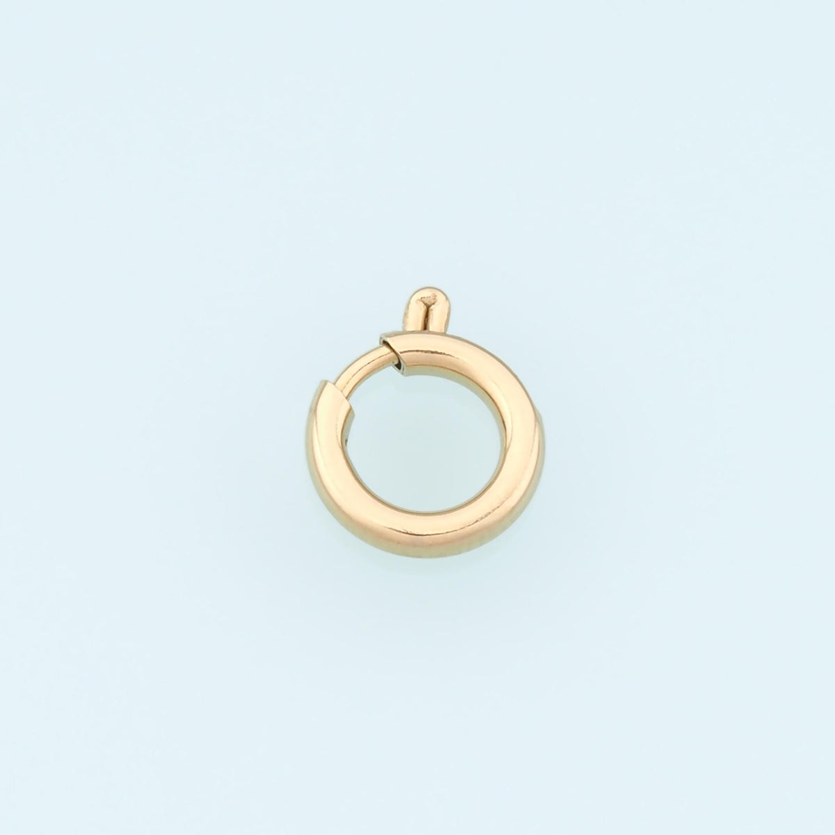 Round Spring Carabiner Clasp,14K Gold Stainless Steel Clasp,Waterproof Clasp Connector for DIY Necklace Bracelet Making